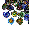 Handmade Millefiori Glass Pendants LK-R005-03-1