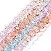 Transparent Painted Glass Beads Strands X1-DGLA-A034-T6mm-A19-2