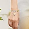 4Pcs 4 Color Natural Howlite Round Beaded Stretch Bracelets Set BJEW-TA00235-5