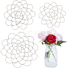 3Pcs 3 Style 201 Stainless Steel Flower Arrangement Insert Lids FIND-WH0260-29-1