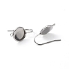 Tarnish Resistant 304 Stainless Steel Earring Hooks STAS-F271-01B-P-3