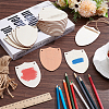 20Pcs Finished Wood Sheild Big Pendants FIND-SP0005-18-4