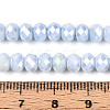 Anti-Tarnish Electroplate Rondelle Glass Beads Strands EGLA-T021-6mm-17-08-4