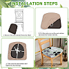 Polyester Dustproof Chair Cover AJEW-WH20008-18A-6