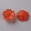Transparent Frosted Acrylic Bead Caps MACR-S371-04A-726-2