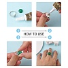 Non-Tarnish 304 Stainless Steel Pad Ring Settings X-STAS-K278-11B-P-3