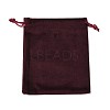 Velvet Jewelry Drawstring Storage Pouches ABAG-P013-02C-04-1