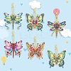 DIY Diamond Painting Butterfly Keychain Kits PW-WGC0FFB-01-1