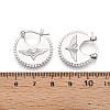 Brass Clip-on Earring for Women KK-T074-59P-3
