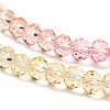 Transparent Painted Glass Beads Strands LS-DGLA-A034-T6mm-A09-4