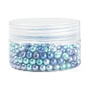 300Pcs Baking Painted Pearlized Glass Pearl Round Beads HY-FS0001-01C-7
