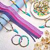 10 Strands 3 Colors Flat Round Eco-Friendly Handmade Polymer Clay Beads CLAY-SZ0002-03A-5