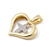 Brass Micro Pave Cubic Zirconia Pendants KK-U047-23G-04-2