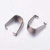 Tarnish Resistant 201 Stainless Steel Snap on Bails STAS-K146-067-6x12mm-1