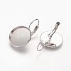 Brass Leverback Earring Findings KK-H024-P-2