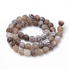 Natural Weathered Agate Beads Strands X-G-S259-05G-8mm-2