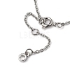 Brass Micro Pave Clear Cubic Zirconia Charms Bracelets BJEW-JB05400-03-3
