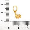 925 Sterling Silver Letter Charms with Jump Rings STER-R008-01G-W-3
