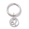 304 Stainless Steel Keychain STAS-C027-01P-2