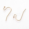 Brass Earring Hooks X-KK-R037-13G-2