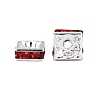 Brass Grade A Rhinestone Spacer Beads RSB074NF-08S-4