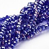 Electroplate Glass Beads Strands EGLA-D020-3x2mm-67-1