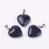 Synthetic Blue Goldstone Pendants G-G956-B11-FF-1