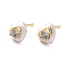 Heart Sparkling Cubic Zirconia Stud Earrings for Her ZIRC-C025-33G-2