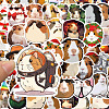 50Pcs Cute Cartoon Animal Guinea Pig Graffiti Paper Stickers PW-WG997B2-01-3