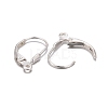 925 Sterling Silver Leverback Hoop Earring Findings STER-A002-181-3
