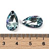 Faceted Teardrop Glass Pendants GLAA-O008-A26-3