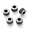 304 Stainless Steel European Style Large Hole Beads STAS-T072-97AS-1