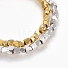 Brass Beads Stretch Bracelets BJEW-JB04056-4