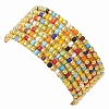 Glass Beads Beaded Stretch Bracelets BJEW-JB10958-5