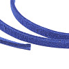 3x1.5mm Blue Flat Faux Suede Cord X-LW-R003-55-3