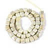Anti-Tarnish Electroplate Glass Beads Strands GLAA-T025-8mm-10F-2