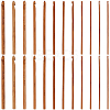 24Pcs Carbonized Bamboo Knitting Needles TOOL-CL0001-10-1