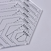 Acrylic Quilting Ruler AJEW-WH0109-83C-2
