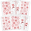 6 Sheets 3 Styles Acrylic Rhinestone Face Body Stickers AJEW-SP0002-68C-1