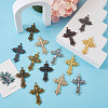 Hollow Alloy Big Pendants PALLOY-CD0001-07-4