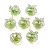 UV Plating Rainbow Iridescent Acrylic Beads OACR-F004-02D-1