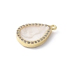 Brass Micro Pave Cubic Zirconia Pendants KK-K399-02G-3