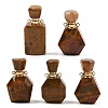 Natural Ocean Jasper Perfume Bottle Pendants G-P554-G02-1