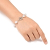 Eco-Friendly Plastic Imitation Pearl Beaded Bracelets BJEW-JB05562-02-4