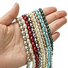 Teardrop Grade A Glass Pearl Beads Strands HY-E001-07A-4