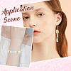 540Pcs 9 Colors Transparent Acrylic Beads Caps TACR-SC0001-34-5