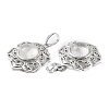 Natural Quartz Crystal Pendants G-P498-02P-06-3
