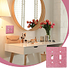 Plastic Rhinestone Receptacle Outlet Wall Plate AJEW-WH0696-349-5