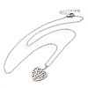 Non-Tarnish 306 Stainless Steel Pendant Necklace for Women NJEW-Q772-01P-04-1