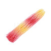 Gradient Color Baking Paint Glass Bead Strands LS-DGLA-A039-T6mm-A02-1
